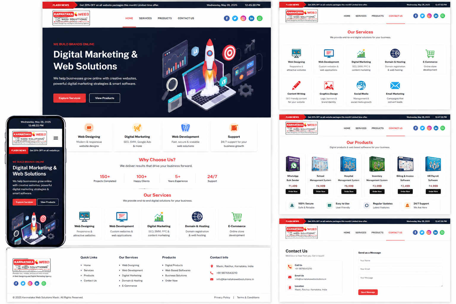 Website design showcase